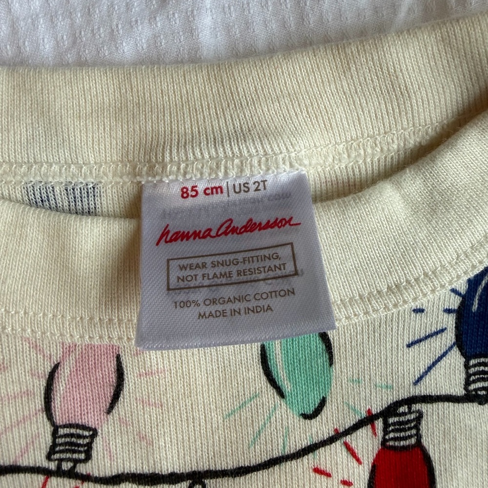 Hanna Andersson Multicolor String Lights Kids Pajamas - Picture 3 of 4